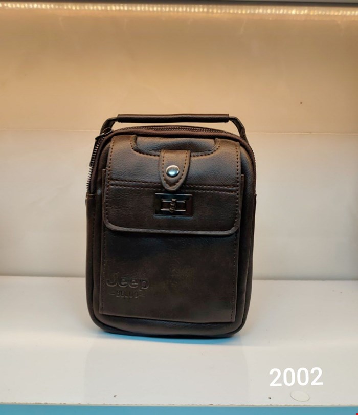 کیف دوشی jeep  buluo قهوه‌ای 2002